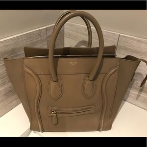 Celine Mini Luggage in Taupe